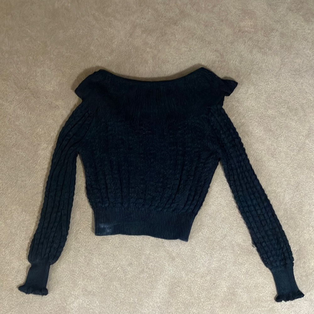 Boatneck sweater — decent condition